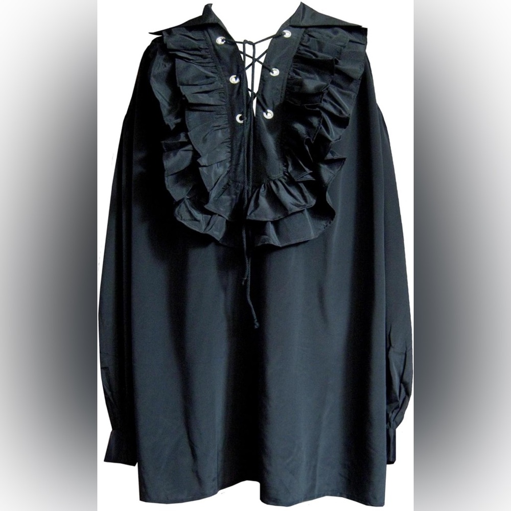 Renaissance Gothic Pirate Steampunk Medieval Men's Ruffled Shirt